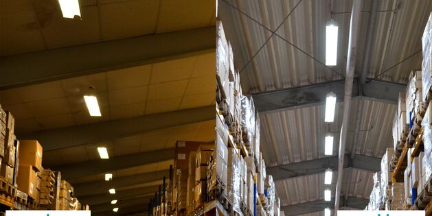 Neue Belechtung für Lagerhalle