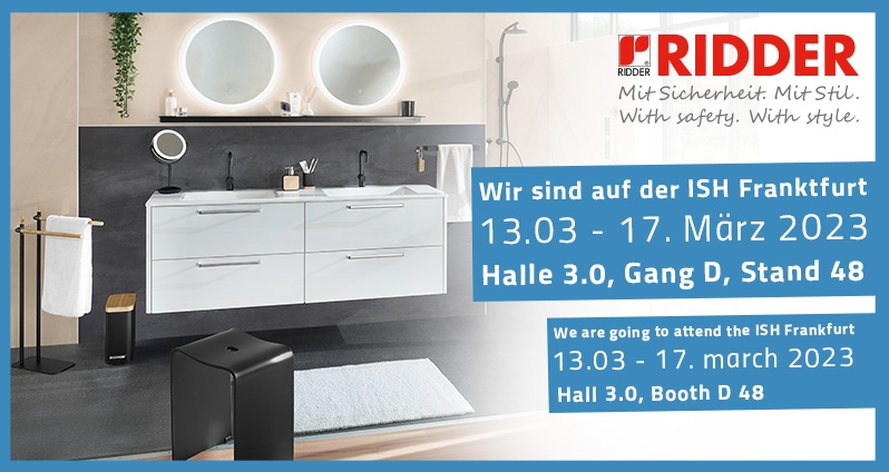 Everything for your bathroom! Now Online Ridder - at